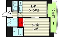 プラムヴェルデ 1DKの間取図画像