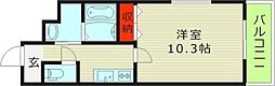 フジパレス千林大宮3番館 1Kの間取図画像