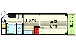 楠青山ビル別館 1Kの間取図画像