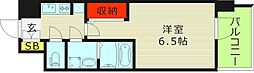 S-RESIDENCEJOTOSEVER 1Kの間取図画像