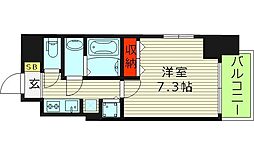 S-レジデンス緑橋駅前 1Kの間取図画像