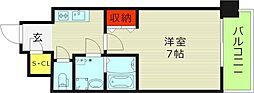 レジュールアッシュ京橋1stステージ 1Kの間取図画像