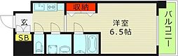 エスリードレジデンス都島シティフロント 1Kの間取図画像