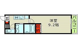 フジパレス横堤3番館 1Kの間取図画像
