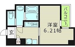 ArtizA森ノ宮D.C. 1Kの間取図画像