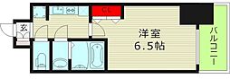 S-RESIDENCE都島Elegant 1Kの間取図画像