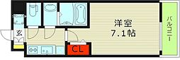 フォーリアライズ城東ファイン 1Kの間取図画像