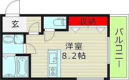 クライス横堤 ワンルームの間取図画像