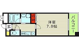 オルゴグラート鶴見 1Kの間取図画像