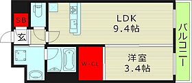 アヴェニール中崎  ｜ 大阪府大阪市北区中崎１丁目（賃貸マンション1LDK・10階・32.72㎡） その2