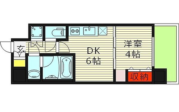 プレジオ城東中央 ｜大阪府大阪市城東区中央３丁目(賃貸マンション1DK・3階・27.06㎡)の写真 その2