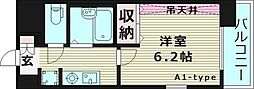エスリード京橋ステーションプラザ 1Kの間取図画像