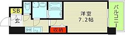レジュールアッシュ桜宮リバーコート 1Kの間取図画像