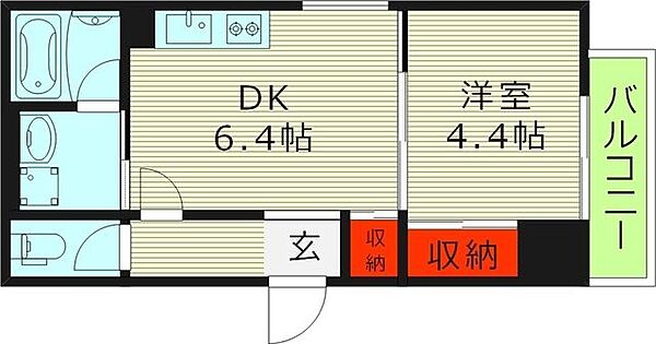 グレースコート蒲生 ｜大阪府大阪市城東区今福西２丁目(賃貸マンション1DK・2階・30.03㎡)の写真 その2