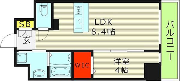 プレサンスOSAKA東中本エシデル ｜大阪府大阪市東成区東中本１丁目(賃貸マンション1LDK・13階・32.25㎡)の写真 その2