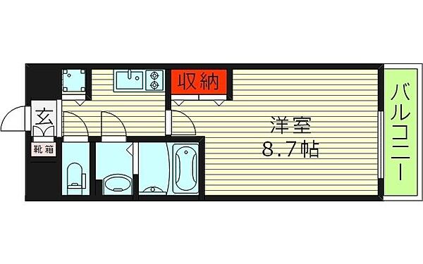 サムティ都島North ｜大阪府大阪市都島区都島北通２丁目(賃貸マンション1K・9階・26.11㎡)の写真 その2