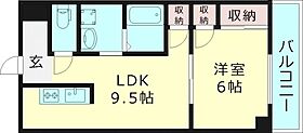 ブロッサム都島  ｜ 大阪府大阪市都島区中野町２丁目（賃貸マンション1LDK・5階・34.10㎡） その2