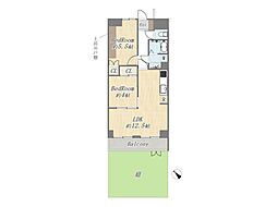 ライオンズマンション久米川第2二番館 2LDKの間取図画像
