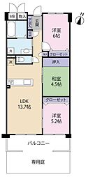 K-City桂川1番館 3LDKの間取図画像