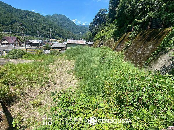 Beautiful mountainous landscape with colorful sky