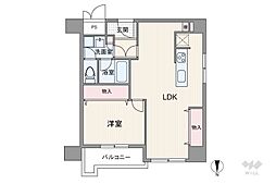 朝日プラザ高津2 1LDKの間取図画像