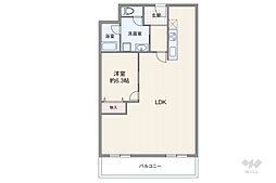 ストーク天神ハイム 1LDKの間取図画像