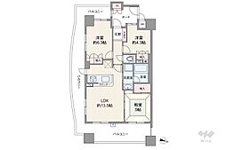 メロディーハイムグランセーヌ 4LDKの間取図画像