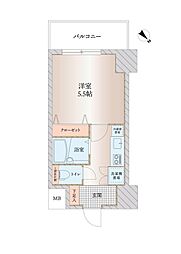 アイル池袋NORTH参番館 1Kの間取図画像