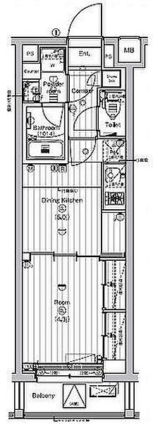 PREMIUM CUBE 新宿中井 303｜東京都新宿区中井２丁目(賃貸マンション1DK・3階・25.52㎡)の写真 その2