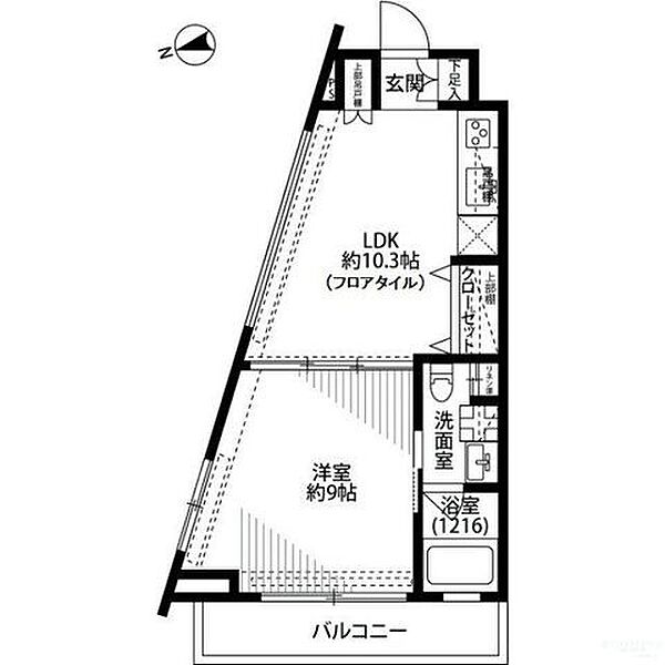 プレール・ドゥーク中野江原町 112｜東京都中野区江原町１丁目(賃貸マンション1LDK・1階・40.45㎡)の写真 その2