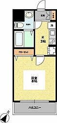 sentio橋本 1Kの間取図画像