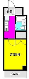 アメニティ山本 1Kの間取図画像