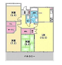 間取図画像 3LDK