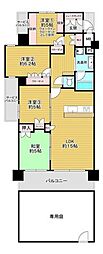 シャリエ門真グランマークス 4LDKの間取図画像