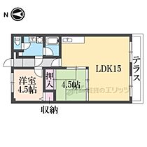 奈良県生駒市東菜畑１丁目（賃貸マンション2LDK・1階・55.00㎡） その2