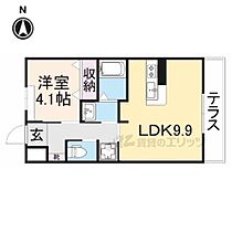 ユニヴァリィ　サンシャイン 102 ｜ 大阪府枚方市養父丘１丁目（賃貸アパート1LDK・1階・36.00㎡） その2