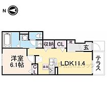 ＨｅｒｉｔａｇｅI 103 ｜ 奈良県奈良市中山町（賃貸アパート1LDK・1階・44.22㎡） その2