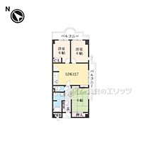 奈良県奈良市富雄元町１丁目（賃貸マンション3LDK・6階・66.45㎡） その2