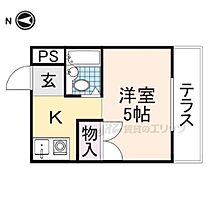 大阪府枚方市黄金野２丁目（賃貸アパート1K・2階・20.00㎡） その2