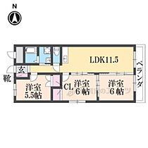 大阪府枚方市西船橋２丁目（賃貸マンション3LDK・3階・60.00㎡） その2