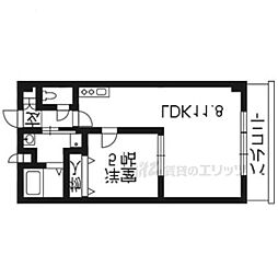 M'プラザ津田駅前12番館 1LDKの間取図画像