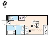 グラディート富雄駅前 102 ｜ 奈良県奈良市富雄北１丁目（賃貸アパート1R・1階・24.00㎡） その2