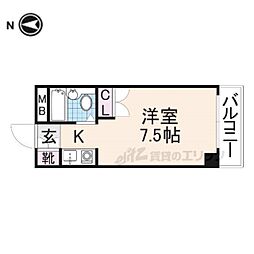アーバン富士 ワンルームの間取図画像