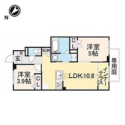 ローザ フェリーチェ 2LDKの間取図画像