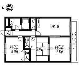ウインズヒル 3DKの間取図画像