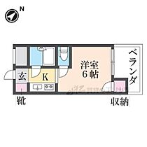 大阪府枚方市村野本町（賃貸マンション1K・4階・19.44㎡） その2