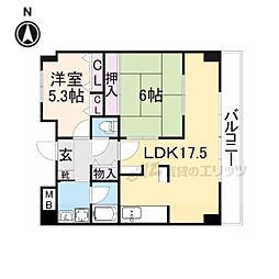 彩ハウス 2LDKの間取図画像
