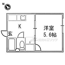 アルビオンハイツ 22 ｜ 大阪府枚方市田口山２丁目（賃貸アパート1K・2階・18.22㎡） その2