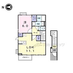 アメージングレジデンス 1LDKの間取図画像