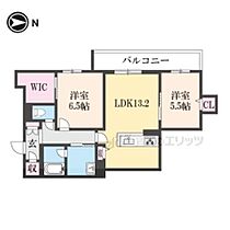 大阪府枚方市楠葉野田２丁目（賃貸マンション2LDK・3階・64.55㎡） その2